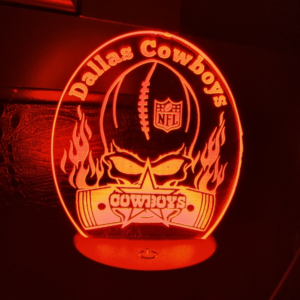 Dallas Cowboys led night lamp